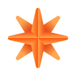 emoji de estrela de oito pontas icon