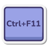 Ctrl 加 F11 键 icon