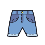 Shorts jeans icon