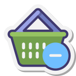 Shopping Basket Remove icon