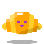 Kawaii Croissant icon