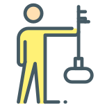 Person Holding Key icon
