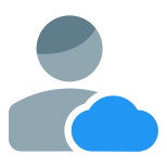 Cloud Computing user profile for job portfolio website icon