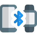 Bluetooth connectivity from smartphone to digital smartohone icon