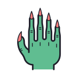 mano spaventosa icon