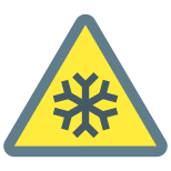 perigo de baixa temperatura icon
