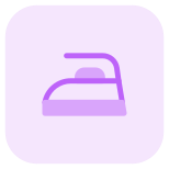 Ironing services for cloth in shopping mall icon