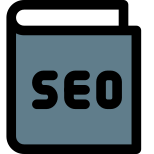 Book or guide on seo reserach program icon