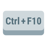 tasto ctrl-più-f10 icon