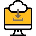 Cloud Download Computer icon