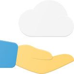 Hand Holding Cloud icon