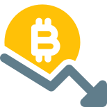 Bitcoin Fall icon
