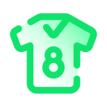 Camisa del jugador Filled icon