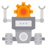 El robot retro icon