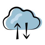 Restauration de sauvegarde sur le cloud icon