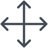 Redimensionner Quatre Directions icon