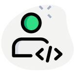 Programming language software with admin access control icon