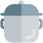 Kitchenware store in a shopping mall cooking pot icon