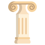 external-Ionic-Pillar-medieval-architecture-icongeek26-flat-icongeek26 icon