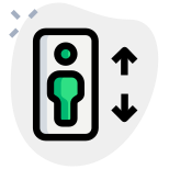 Lift logotype with up and down navigation icon