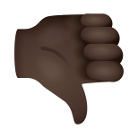 親指を下げる-暗い肌色 icon