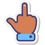 Obscene gesture Skin Type 2 icon