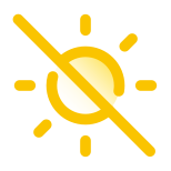 No exponer a la luz del sol icon
