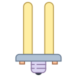 Lampadina fluorescente icon