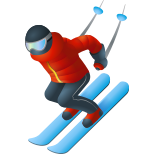 Эмодзи лыжник icon