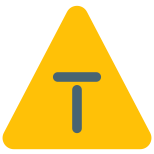 Road signal with dead end on a signboard icon