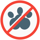 No animal are allowed to come inside laundry service room icon