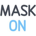 Maske auf icon