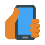 mão-com-pele-de-smartphone-tipo-4 icon