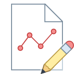 그래프 보고서 편집 icon