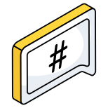 Hashtag Message icon