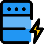 Modern server component with low power consumption icon