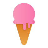 Eis in der Waffel icon