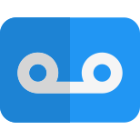 Voicemail audio message icon