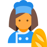 Женщина-пекарь тип кожи 3 icon