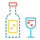 Вино и бокал icon