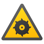 pericolo di lama rotante icon