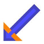 Down Left Arrow icon