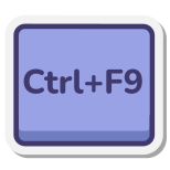 Ctrl 加 F9 键 icon