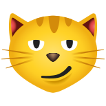 Gato con sonrisa irónica icon