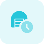 Digital warehouse portal queue time for storage and material handling icon