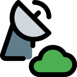 Cloud disrupted the satellite network performace layout icon