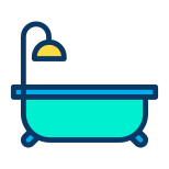 Dusche und Badewanne icon