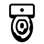 toilettes sales icon