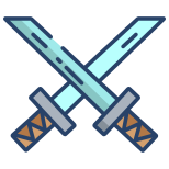 Samurai Sword Crossed icon