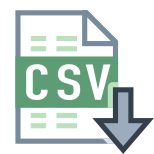 Exporter CSV icon